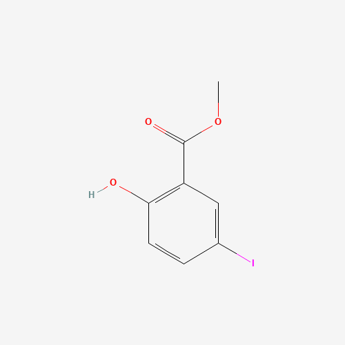 METHYL 5-IODOSALICYLATE (CAS: 4068-75-1) - Chemical Structure and Molecular Formula 