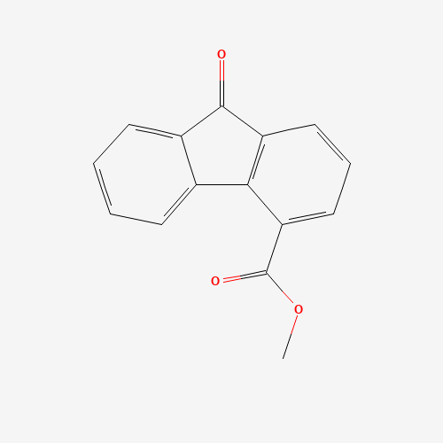 METHYL 9-OXO-9H-FLUORENE-4-CARBOXYLATE (CAS: 4269-19-6) - Chemical Structure and Molecular Formula 