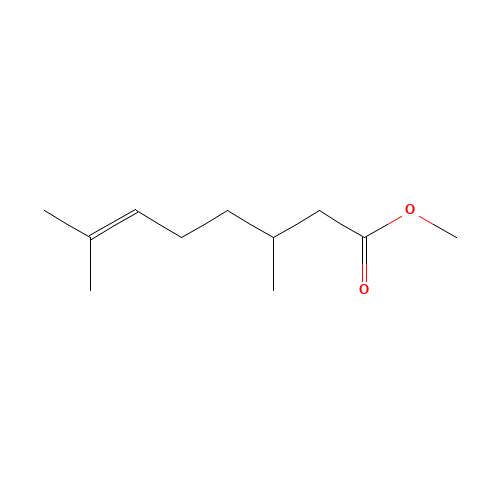METHYL CITRONELLATE (CAS: 2270-60-2) - Chemical Structure and Molecular Formula 
