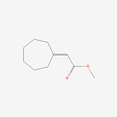 METHYL CYCLOHEPTYLIDENEACETATE (CAS: 92984-49-1) - Chemical Structure and Molecular Formula 