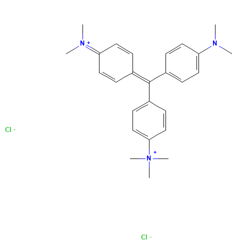 METHYL GREEN (CAS: 82-94-0) - Chemical Structure and Molecular Formula 