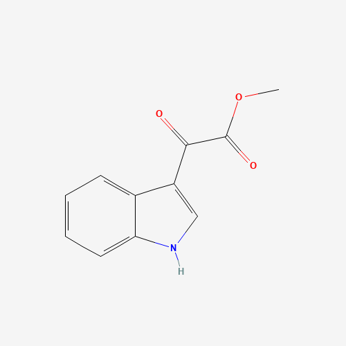 Methyl indolyl-3-glyoxylate (CAS: 18372-22-0) - Chemical Structure and Molecular Formula 