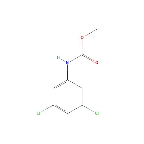 METHYL (3,5-DICHLOROPHENYL)CARBAMATE (CAS: 25217-43-0) - Chemical Structure and Molecular Formula 