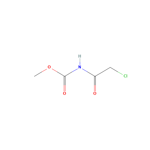 METHYL CHLOROACETYLCARBAMATE (CAS: 13558-70-8) - Chemical Structure and Molecular Formula 