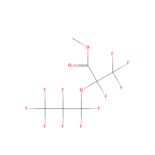 METHYL PERFLUORO(2-METHYL-3-OXAHEXANOATE) (CAS: 13140-34-6) - Chemical Structure and Molecular Formula 