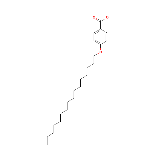 METHYL 4-N-HEXADECYLOXYBENZOATE (CAS: 40654-35-1) - Chemical Structure and Molecular Formula 
