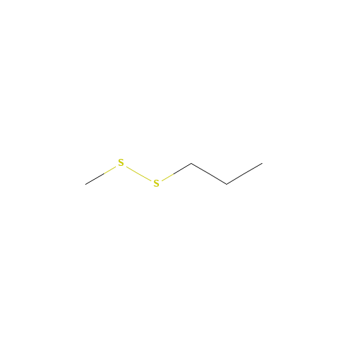 Methyl propyl disulfide (CAS: 2179-60-4) - Chemical Structure and Molecular Formula 