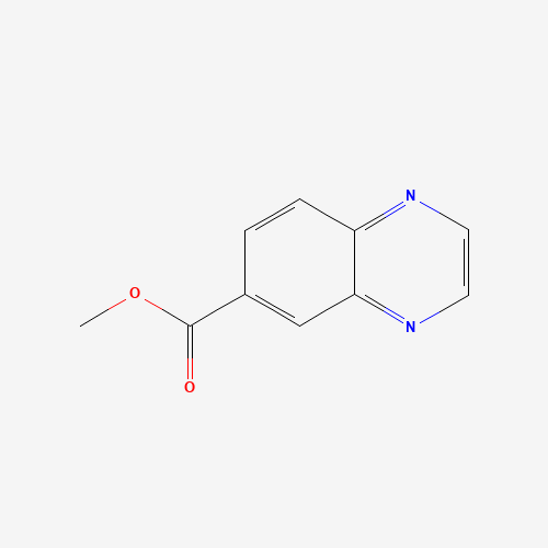 METHYL 6-QUINOXALINECARBOXYLATE (CAS: 23088-23-5) - Chemical Structure and Molecular Formula 