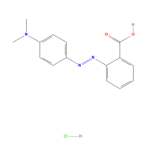 METHYL RED HYDROCHLORIDE (CAS: 63451-28-5) - Chemical Structure and Molecular Formula 
