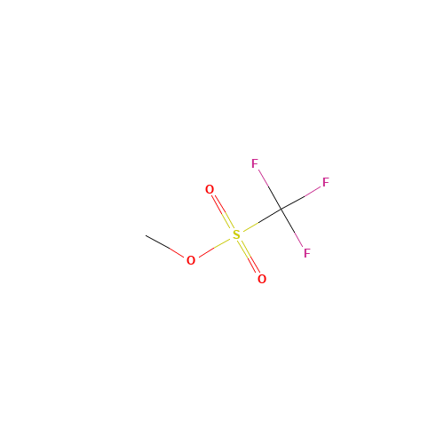 Methyl trifluoromethanesulfonate (CAS: 333-27-7) - Chemical Structure and Molecular Formula 