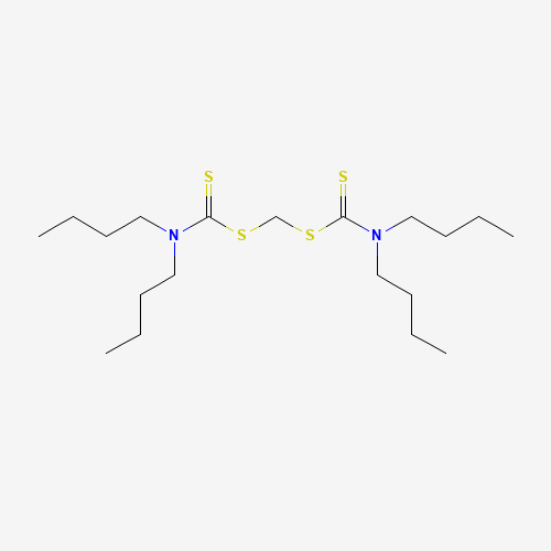 4,4'-Methylene bis(dibutyldithiocarbamate) (CAS: 10254-57-6) - Chemical Structure and Molecular Formula 