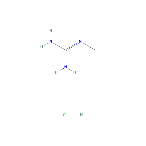 Methylguanidine hydrochloride (CAS: 22661-87-6) - Chemical Structure and Molecular Formula 