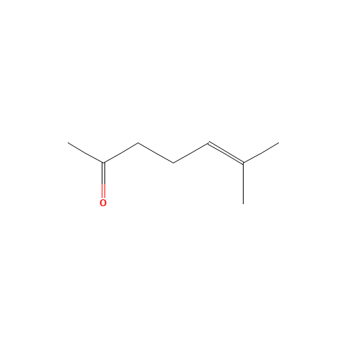 methylheptenone (CAS: 409-02-9) - Chemical Structure and Molecular Formula 