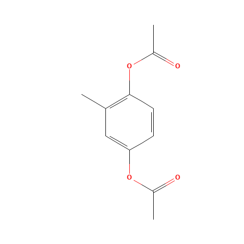 2,5-DIACETOXYTOLUENE (CAS: 717-27-1) - Chemical Structure and Molecular Formula 