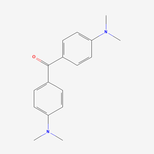 4,4'-Bis(dimethylamino)benzophenone (CAS: 90-94-8) - Chemical Structure and Molecular Formula 