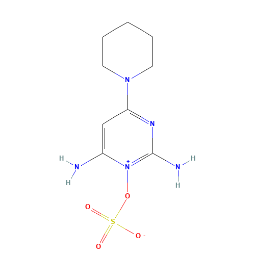 Minoxidil sulphate (CAS: 83701-22-8) - Chemical Structure and Molecular Formula 