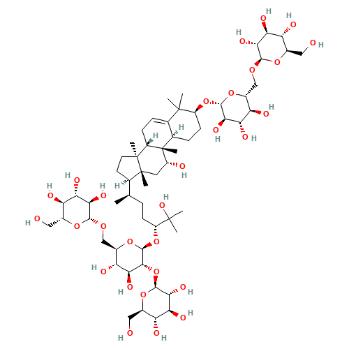 Mogroside V (CAS: 88901-36-4) - Chemical Structure and Molecular Formula 