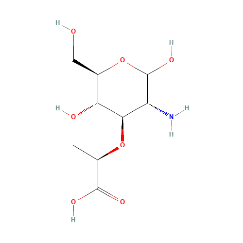 MURAMIC ACID (CAS: 1114-41-6) - Chemical Structure and Molecular Formula 
