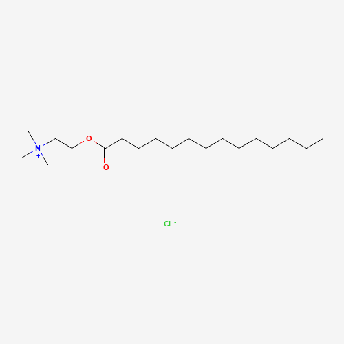 MYRISTOYL CHOLINE CHLORIDE (CAS: 4277-89-8) - Chemical Structure and Molecular Formula 