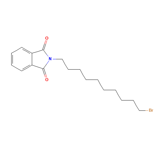 N-(10-BROMODECYL)PHTHALIMIDE (CAS: 24566-80-1) - Chemical Structure and Molecular Formula 
