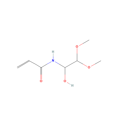 N-(1-HYDROXY-2,2-DIMETHOXYETHYL)ACRYL-AMIDE (CAS: 112642-92-9) - Chemical Structure and Molecular Formula 