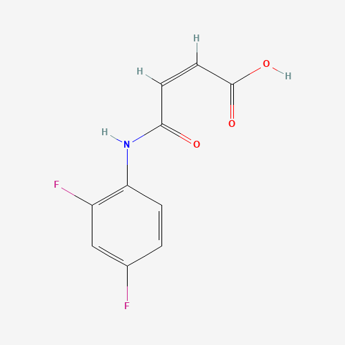 N-(2,4-DIFLUOROPHENYL)MALEAMIC ACID (CAS: 6954-64-9) - Chemical Structure and Molecular Formula 