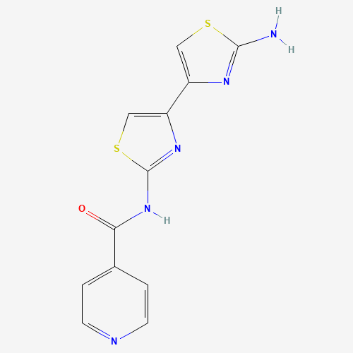 N-(2'-Amino[4,4'-bithiazol]-2-yl)-4-pyridinecarboxamide (CAS: 332351-17-4) - Chemical Structure and Molecular Formula 