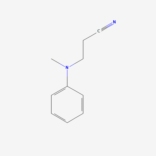 N-Cyanoethyl-N-methylaniline (CAS: 94-34-8) - Chemical Structure and Molecular Formula 