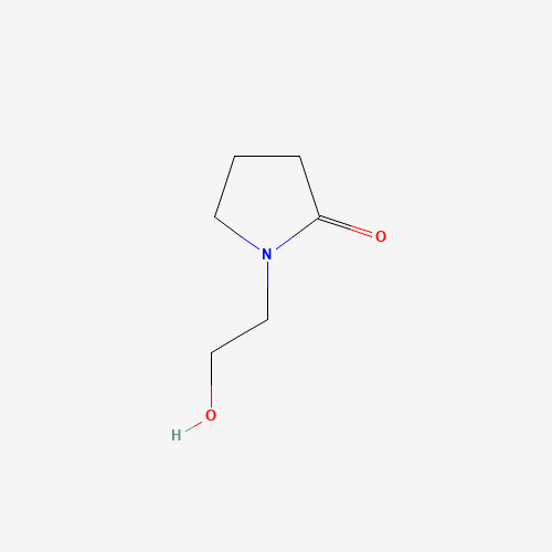 N-(2-Hydroxyethyl)-2-pyrrolidone (CAS: 3445-11-2) - Chemical Structure and Molecular Formula 