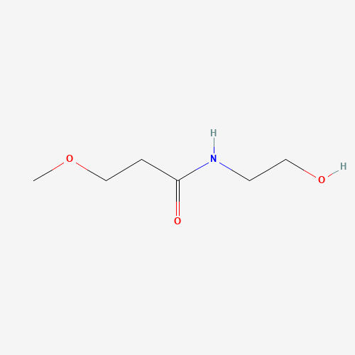 N-(2-Hydroxyethyl)-3-methoxy-propanamide (CAS: 35544-45-7) - Chemical Structure and Molecular Formula 