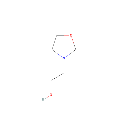 2-(3-OXAZOLIDINE)ETHANOL (CAS: 20073-50-1) - Chemical Structure and Molecular Formula 