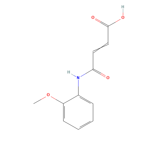 N-(2-METHOXYPHENYL)MALEAMIC ACID (CAS: 36847-94-6) - Chemical Structure and Molecular Formula 