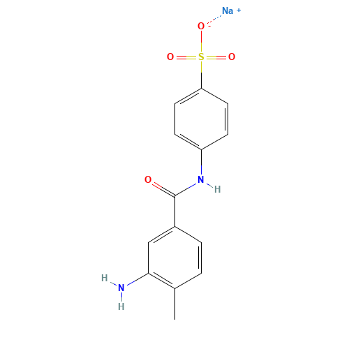 sodium p-(3-amino-4-methylbenzamido)benzenesulphonate (CAS: 71077-34-4) - Related Chemical Product
