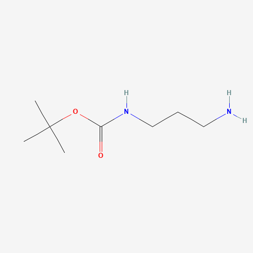 N-Boc-1,3-propanediamine (CAS: 75178-96-0) - Chemical Structure and Molecular Formula 