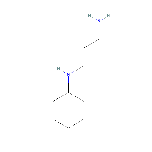 N-(3-AMINOPROPYL)CYCLOHEXYLAMINE (CAS: 3312-60-5) - Chemical Structure and Molecular Formula 