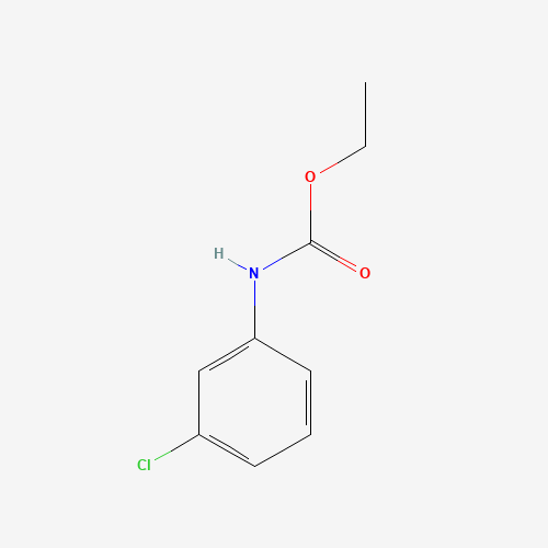 N-(3-CHLOROPHENYL)URETHANE (CAS: 2150-89-2) - Chemical Structure and Molecular Formula 