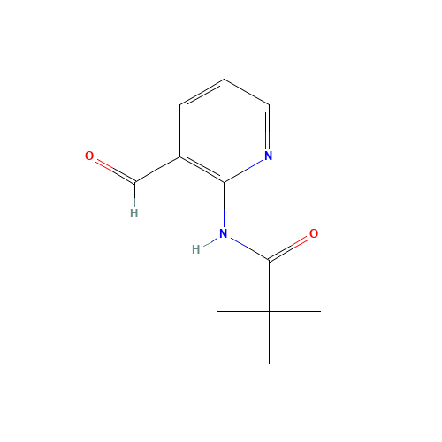 N-(3-FORMYL-2-PYRIDINYL)-2,2-DIMETHYLPROPANAMIDE (CAS: 86847-64-5) - Chemical Structure and Molecular Formula 
