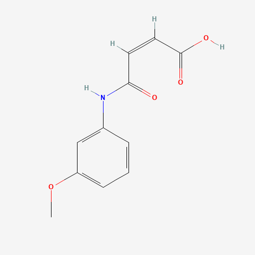 4-(3-METHOXYANILINO)-4-OXOBUT-2-ENOIC ACID (CAS: 31460-27-2) - Chemical Structure and Molecular Formula 