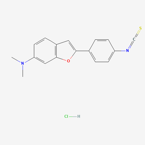 N-(4-(6-DIMETHYLAMINO-2-BENZOFURANYL)PHENYL)ISOTHIOCYANATE (CAS: 150321-87-2) - Chemical Structure and Molecular Formula 