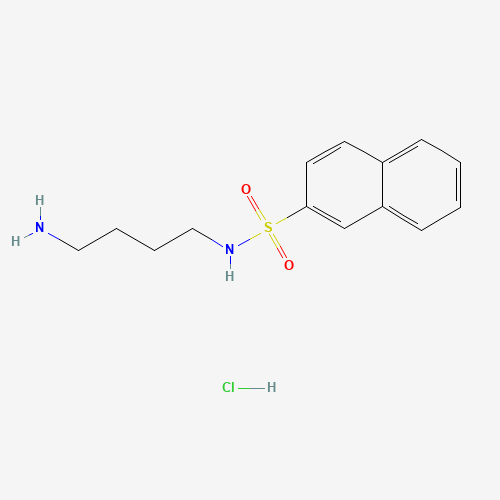 N-(4-AMINOBUTYL)-2-NAPHTHALENESULFONAMIDE HYDROCHLORIDE (CAS: 89108-46-3) - Chemical Structure and Molecular Formula 