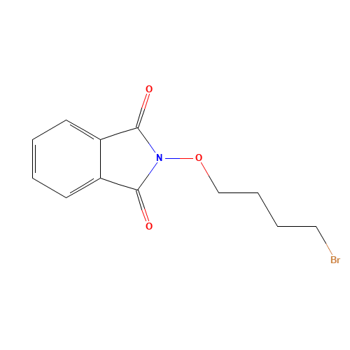 N-(4-BROMOBUTOXY)PHTHALIMIDE (CAS: 5093-32-3) - Chemical Structure and Molecular Formula 