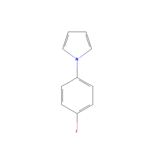 N-(4-FLUOROPHENYL)PYRROLE (CAS: 81329-31-9) - Chemical Structure and Molecular Formula 