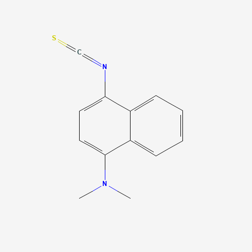 4-DIMETHYLAMINO-1-NAPHTHYL ISOTHIOCYANATE (CAS: 29711-79-3) - Chemical Structure and Molecular Formula 