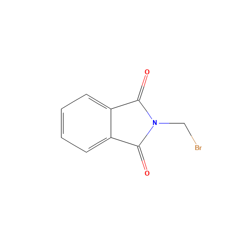 N-(Bromomethyl)phthalimide (CAS: 5332-26-3) - Chemical Structure and Molecular Formula 