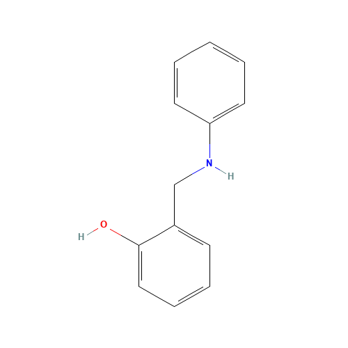 2-[(PHENYLAMINO)METHYL]PHENOL (CAS: 3526-45-2) - Chemical Structure and Molecular Formula 