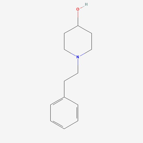 1-phenethylpiperidin-4-ol (CAS: 3518-76-1) - Chemical Structure and Molecular Formula 