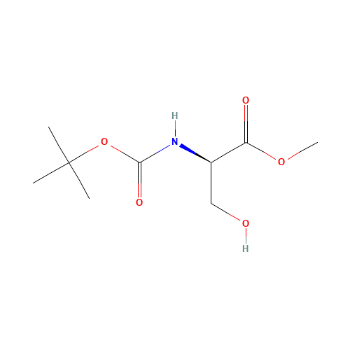 BOC-D-SER-OME (CAS: 95715-85-8) - Chemical Structure and Molecular Formula 