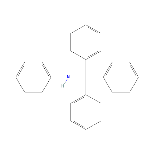 N-(TRIPHENYLMETHYL)ANILINE (CAS: 4471-22-1) - Chemical Structure and Molecular Formula 