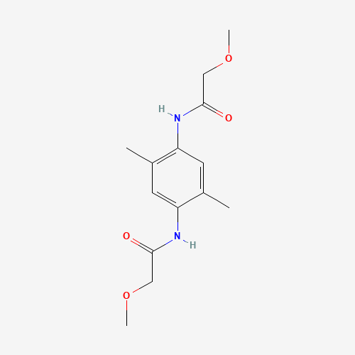 N,N(2,5-Dimethyl-1,4-phenylene)bis-2-methoxyacetamide (CAS: 132724-25-5) - Chemical Structure and Molecular Formula 