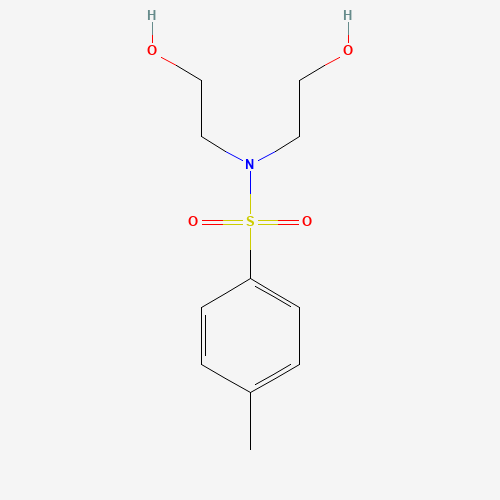 N,N-BIS(2-HYDROXYETHYL)-P-TOLUENESULFONAMIDE (CAS: 7146-67-0) - Chemical Structure and Molecular Formula 